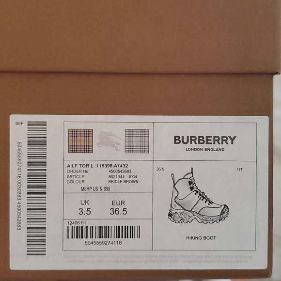 Hiking boot burberry - Picture 2 of 8